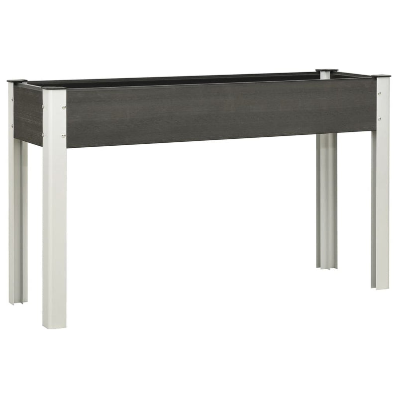 Load image into Gallery viewer, Vidaxl plantenbak verhoogd 120x40x75 cm hkc grijs
