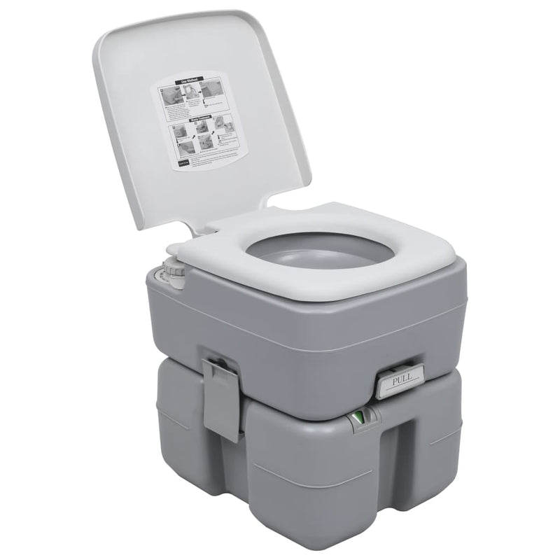Load image into Gallery viewer, VidaXL Campingtoilet en wasbak set draagbaar
