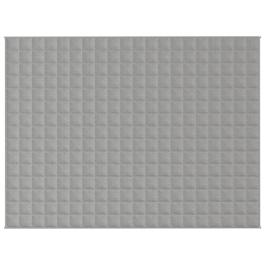 Vidaxl verzwaringsdeken 152x203 cm 11 kg stof grijs