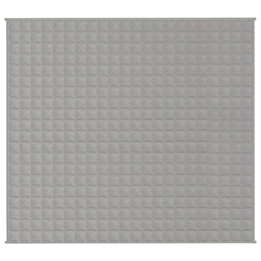 Vidaxl verzwaringsdeken 200x220 cm 13 kg stof grijs