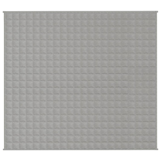 Vidaxl verzwaringsdeken 200x230 cm 13 kg stof grijs