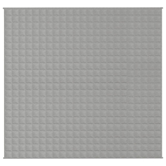 Vidaxl verzwaringsdeken 220x240 cm 11 kg stof grijs