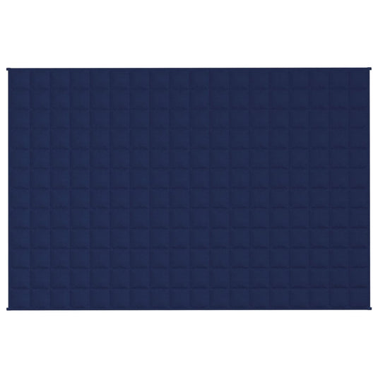 Vidaxl verzwaringsdeken 122x183 cm 9 kg stof blauw