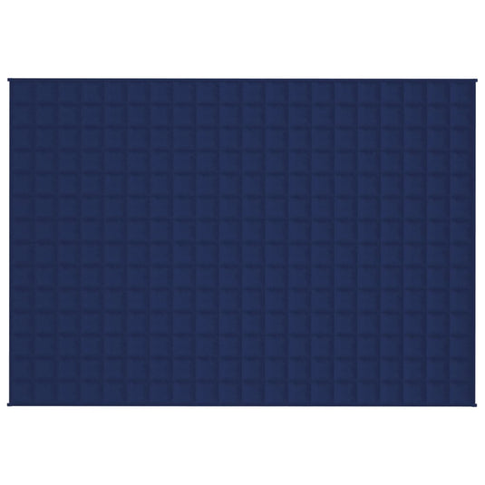 Vidaxl verzwaringsdeken 140x200 cm 6 kg stof blauw
