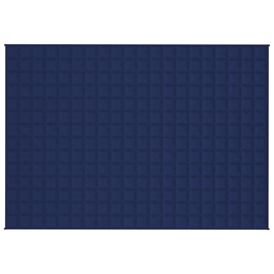 Vidaxl verzwaringsdeken 135x200 cm 10 kg stof blauw