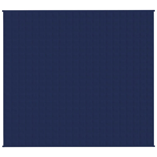 Vidaxl verzwaringsdeken 200x230 cm 9 kg stof blauw