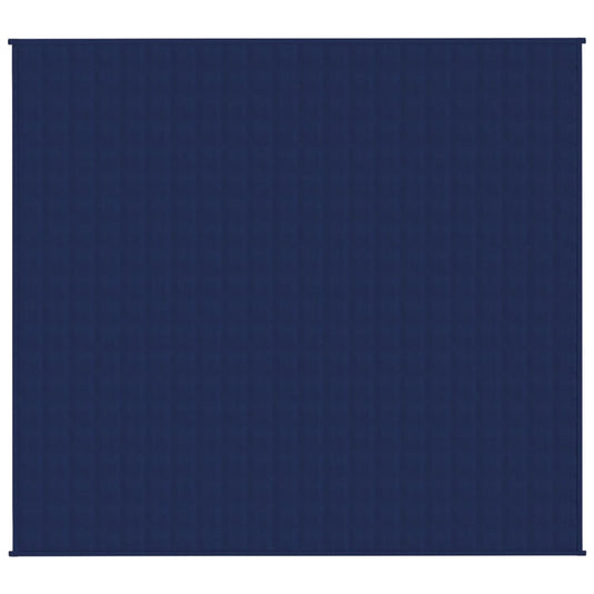Vidaxl verzwaringsdeken 200x220 cm 13 kg stof blauw