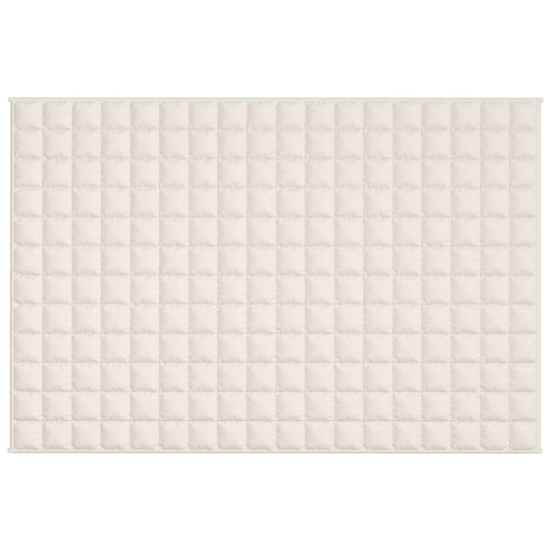 Load image into Gallery viewer, Vidaxl verzwaringsdeken 122x183 cm 5 kg stof lichtcrèmekleurig
