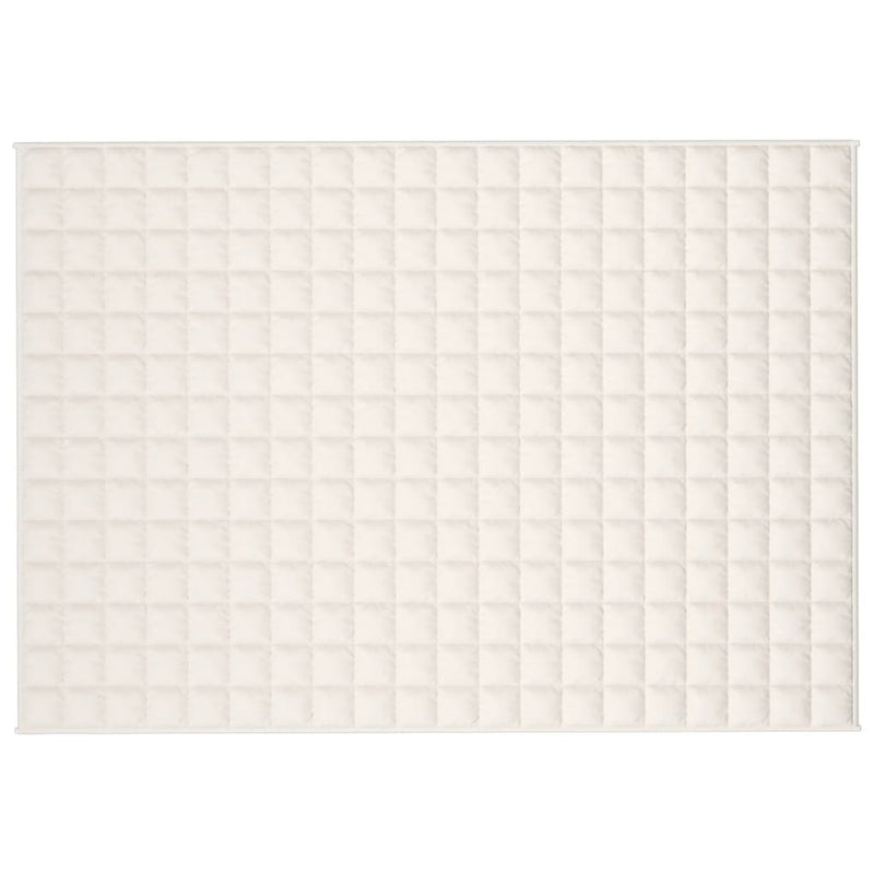 Load image into Gallery viewer, Vidaxl verzwaringsdeken 135x200 cm 6 kg stof lichtcrèmekleurig
