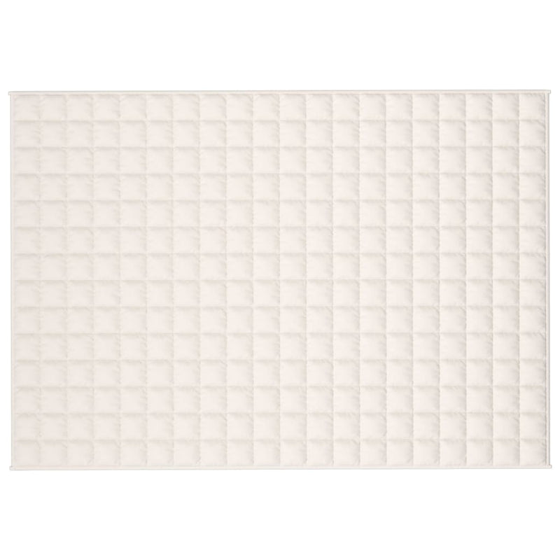 Load image into Gallery viewer, Vidaxl verzwaringsdeken 137x200 cm 6 kg stof lichtcrèmekleurig
