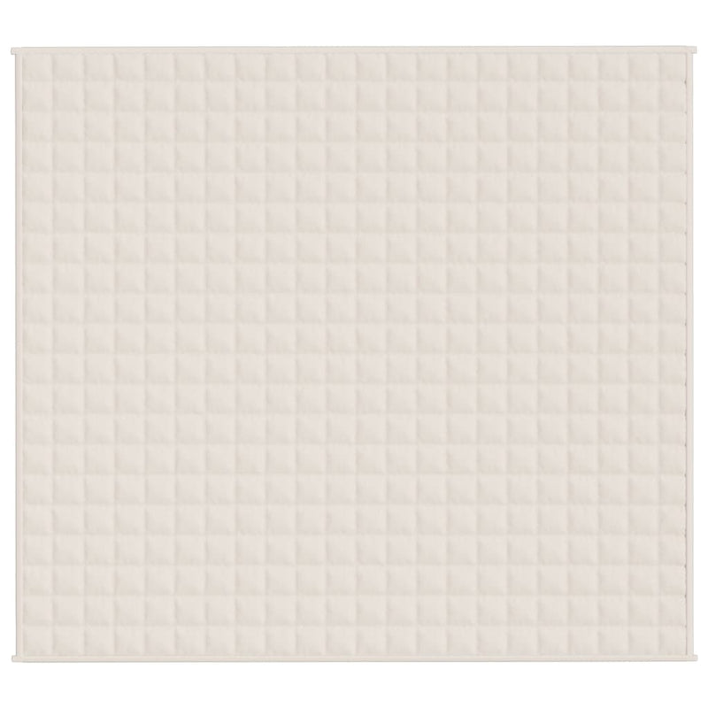 Load image into Gallery viewer, Vidaxl verzwaringsdeken 200x230 cm 13 kg stof lichtcrèmekleurig
