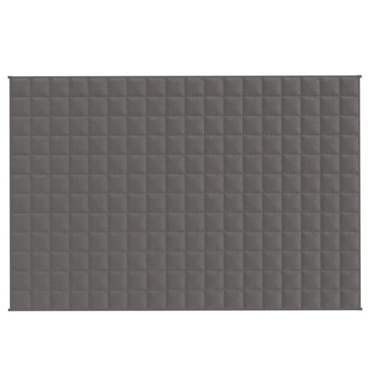 Vidaxl verzwaringsdeken 122x183 cm 9 kg stof grijs