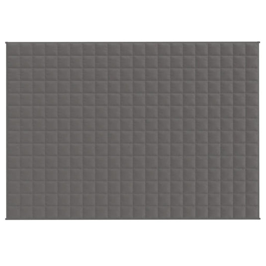 Vidaxl verzwaringsdeken 140x200 cm 10 kg stof grijs