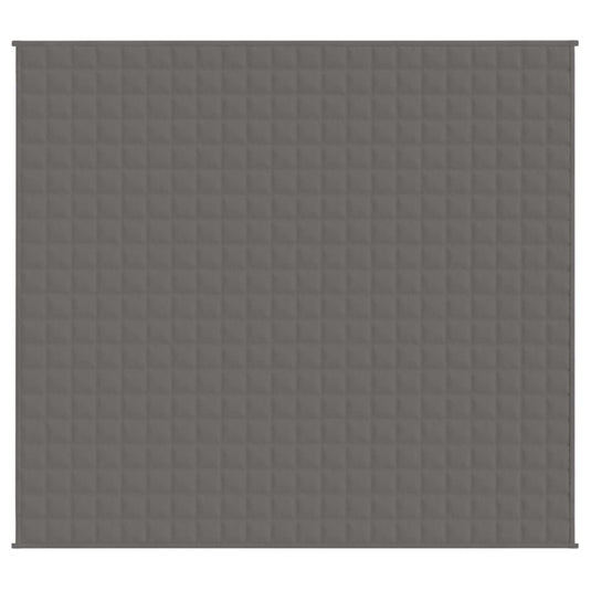Vidaxl verzwaringsdeken 200x230 cm 9 kg stof grijs