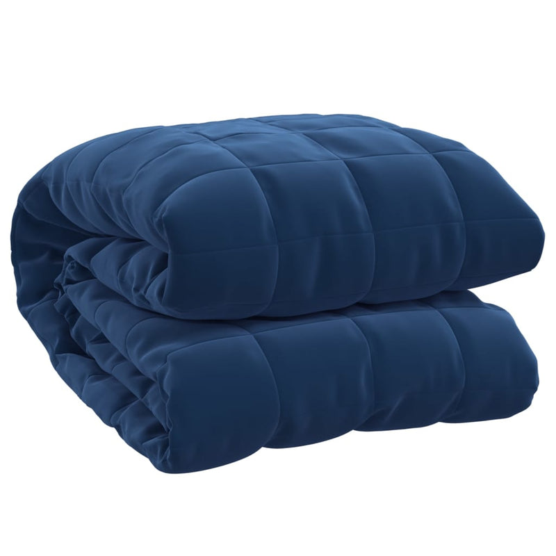 Load image into Gallery viewer, Vidaxl verzwaringsdeken 122x183 cm 9 kg stof blauw
