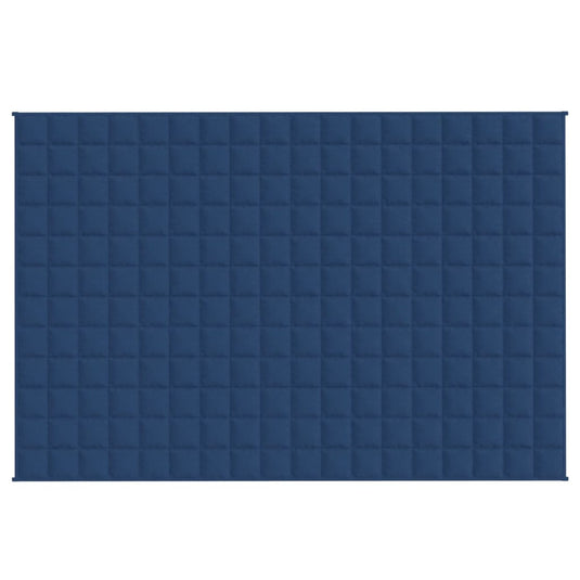 Vidaxl verzwaringsdeken 135x200 cm 10 kg stof blauw