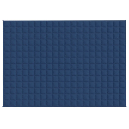 Vidaxl verzwaringsdeken 137x200 cm 6 kg stof blauw