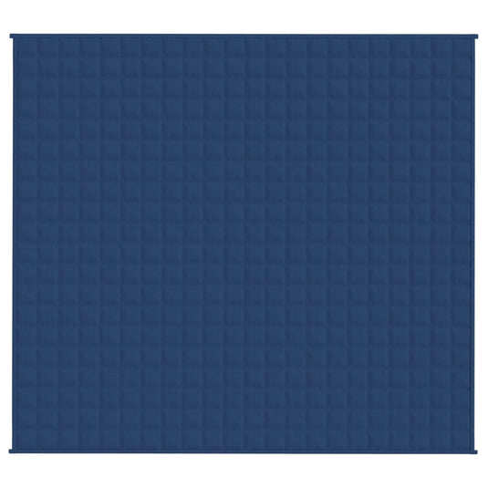 VidaXL Verzwaringsdeken 200x220 cm 9 kg stof blauw