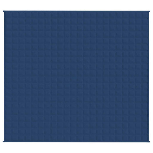 VidaXL Verzwaringsdeken 200x230 cm 9 kg stof blauw