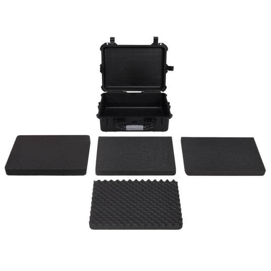 Vidaxl flightcase draagbaar 52x40x19 cm pp zwart