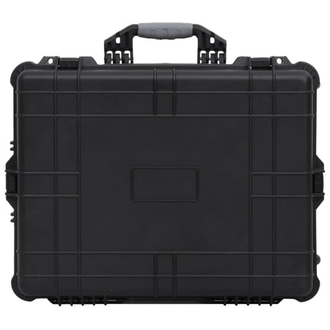 VidaXL Flightcase op wieltjes 63x50x23 cm PP zwart