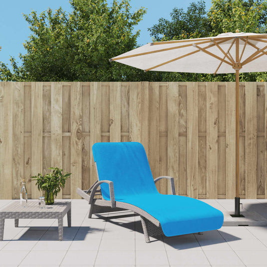 Vidaxl strandhanddoeken 2 st 400 g m² 75x200 cm stof turquoise