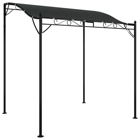VidaXL Luifel 2x2,3 m 180 g m² stof en staal antracietkleurig