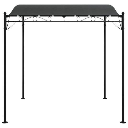 VidaXL Luifel 2x2,3 m 180 g m² stof en staal antracietkleurig