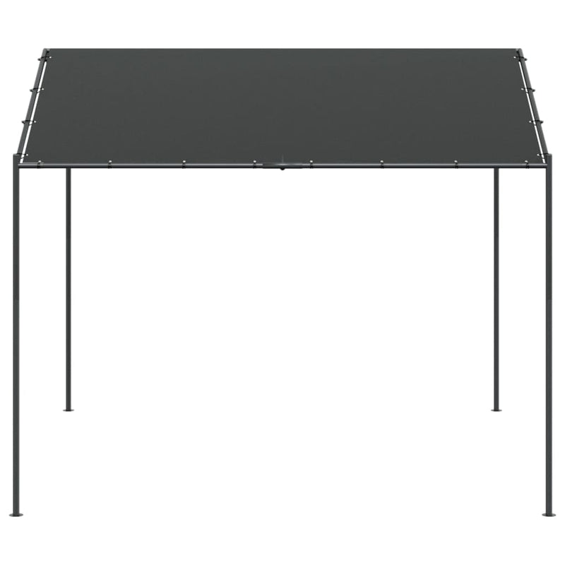 Load image into Gallery viewer, Vidaxl tuinpaviljoen 4x4 m staal en stof antracietkleurig
