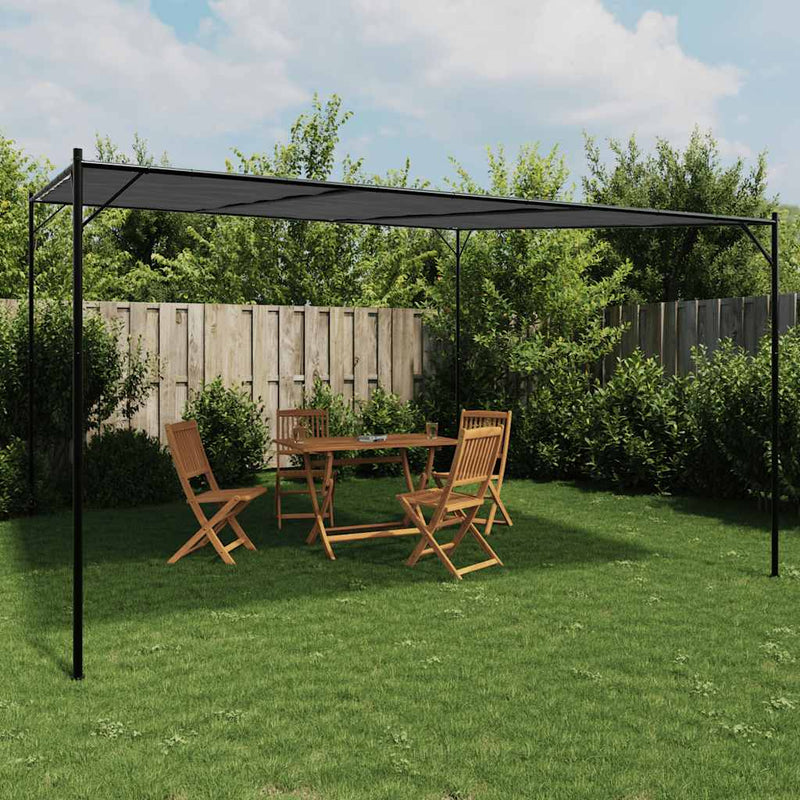 Load image into Gallery viewer, Vidaxl prieel 4x4 m 180 g m² stof en staal antracietkleurig
