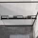 Vidaxl doucheschap voor inloopdouchewand 118 cm aluminium zwart