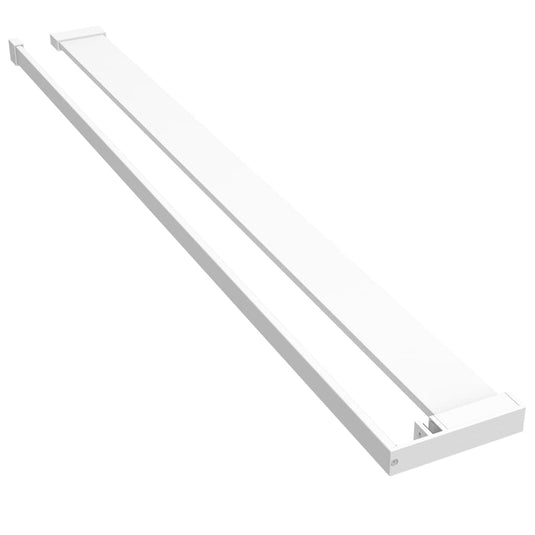 VidaXL Wandschap voor inloopdouchewand 100 cm aluminium wit
