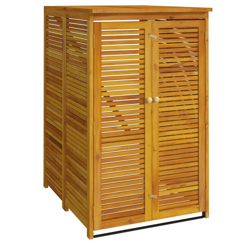 Load image into Gallery viewer, Vidaxl afvalbakberging enkel 70x89x117 cm massief acaciahout
