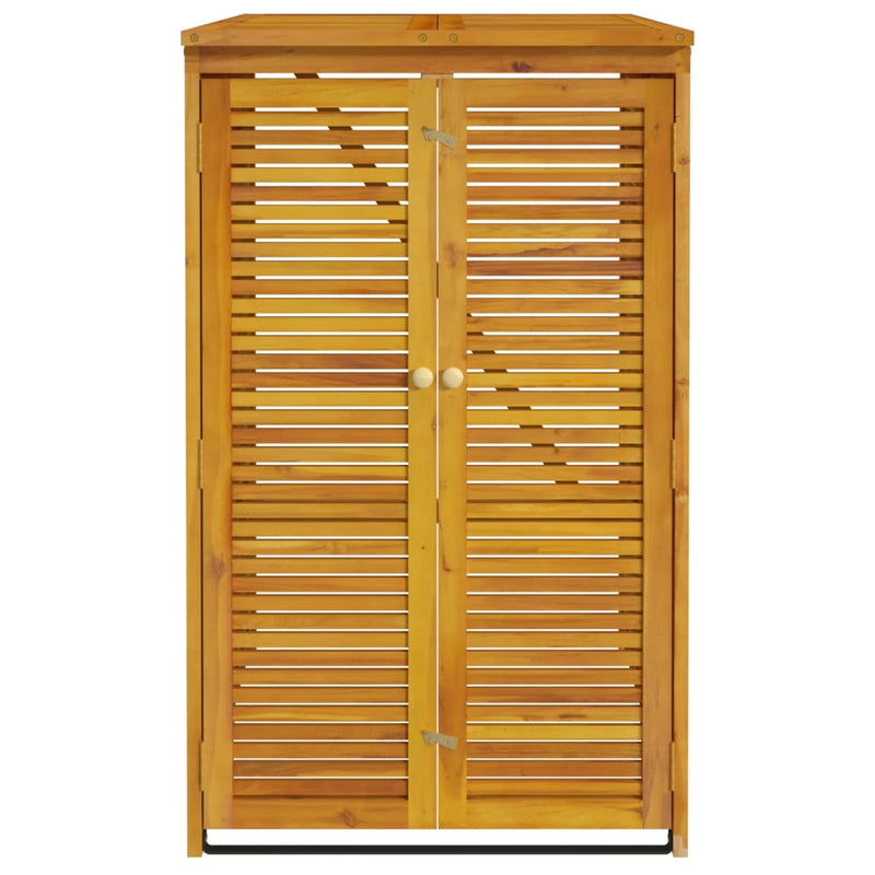 Load image into Gallery viewer, Vidaxl afvalbakberging enkel 70x89x117 cm massief acaciahout
