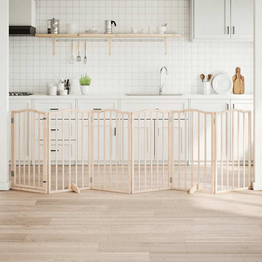 Vidaxl hondenhek met deur opvouwbaar 6 panelen 300 cm populierenhout