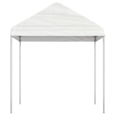 Vidaxl prieel met dak 2,28x2,23x2,69 m polyetheen wit