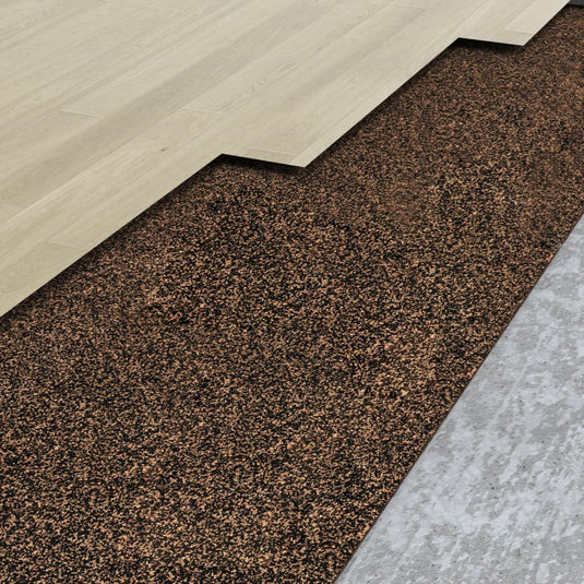 Vidaxl kurk op rol 100x200 cm 2 mm rubber