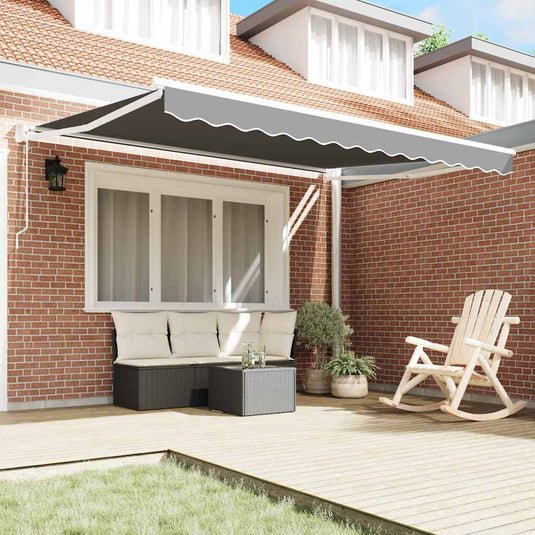 Vidaxl electric awning frame 3,5 x 2,5 m wit powder-coated aluminium