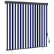 Vidaxl rolgordijn blauw en wit 180 x 250 cm stof en aluminium