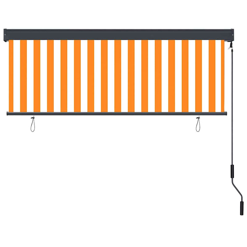 Afbeelding laden in galerijviewer, Vidaxl rolgordijn wit en oranje 180 x 250 cm stof en aluminium
