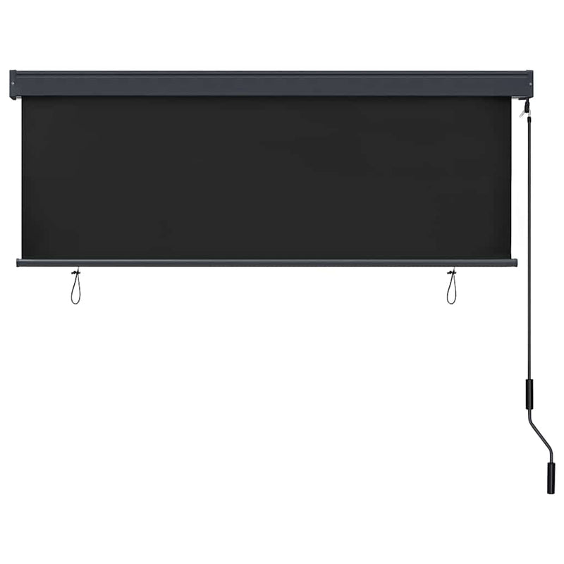Afbeelding laden in galerijviewer, Vidaxl rolgordijn gestreept antraciet 180 x 250 cm stof en aluminium
