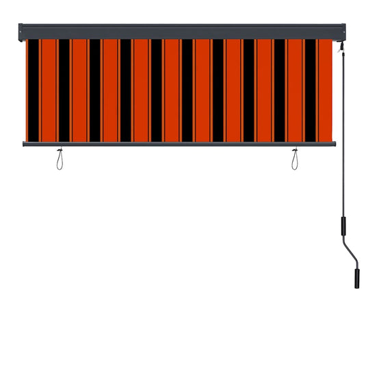 Vidaxl rolgordijn oranje en bruin 180 x 250 cm stof en aluminium