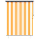 Vidaxl rolgordijn wit en oranje 200 x 250 cm stof en aluminium