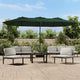 Vidaxl parasol dubbel 449x265 cm groen