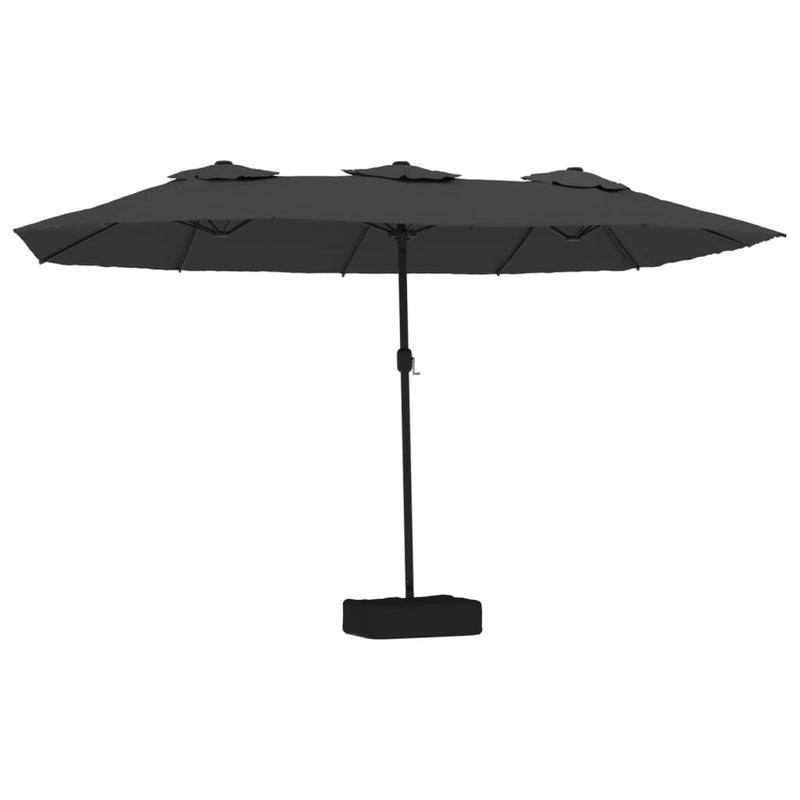 Load image into Gallery viewer, VidaXL Parasol dubbel 449x245 cm antracietkleurig
