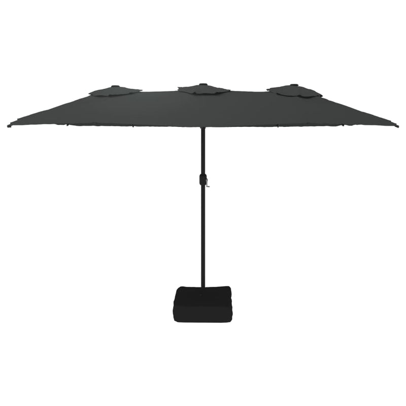 Load image into Gallery viewer, VidaXL Parasol dubbel 449x245 cm antracietkleurig
