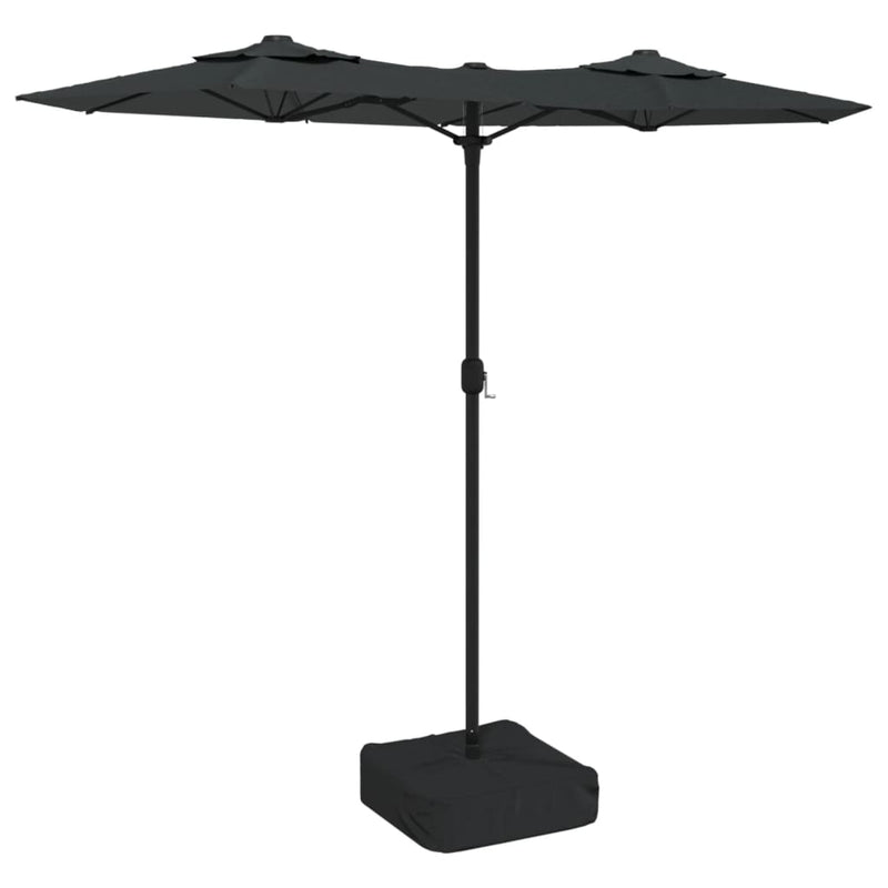 Load image into Gallery viewer, Vidaxl parasol dubbel dak 316x145 cm antracietkleurig

