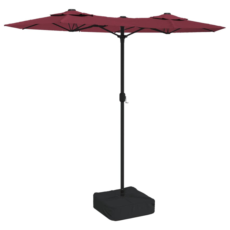 Load image into Gallery viewer, VidaXL Parasol dubbel 316x240 cm bordeauxrood
