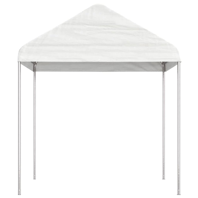 Load image into Gallery viewer, VidaXL Prieel met dak 6,69x2,28x2,69 m polyetheen wit

