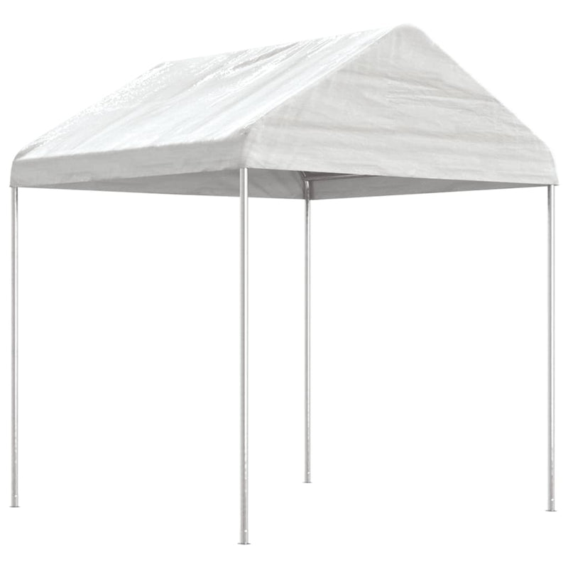 Load image into Gallery viewer, VidaXL Prieel met dak 8,92x2,28x2,69 m polyetheen wit
